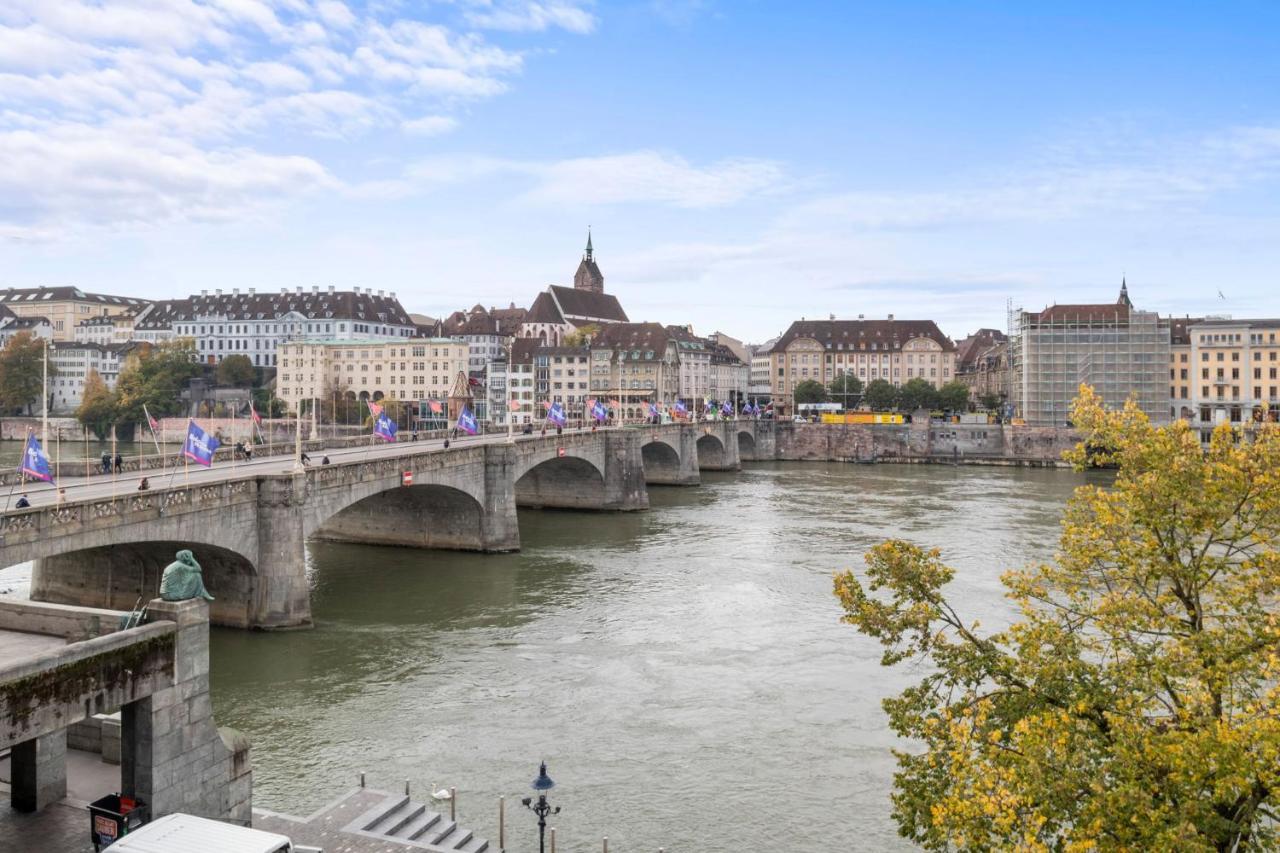 True Basel - Stadtwohnung I Rheinblick Exterior foto